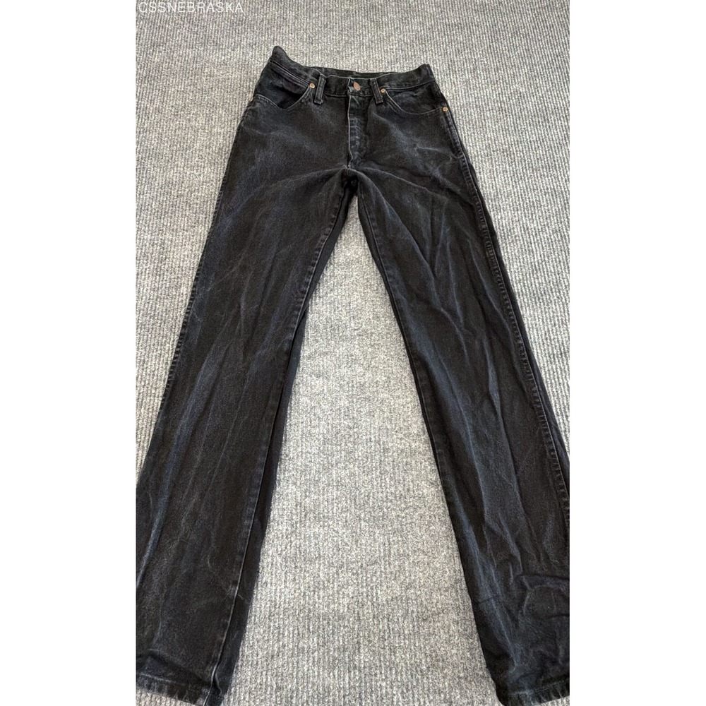 Wrangler Men's Black 13MWZ Original Fit Denim Jeans Sz 29x34